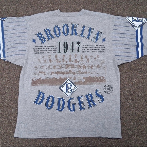 Vintage Rare Long Gone Brooklyn Dodgers Graphic T-Shirt XL - Picture 3 of 4